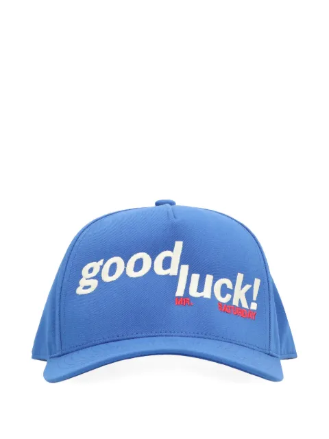 MR. SATURDAY embroidered baseball cap Blue MSPS241704B