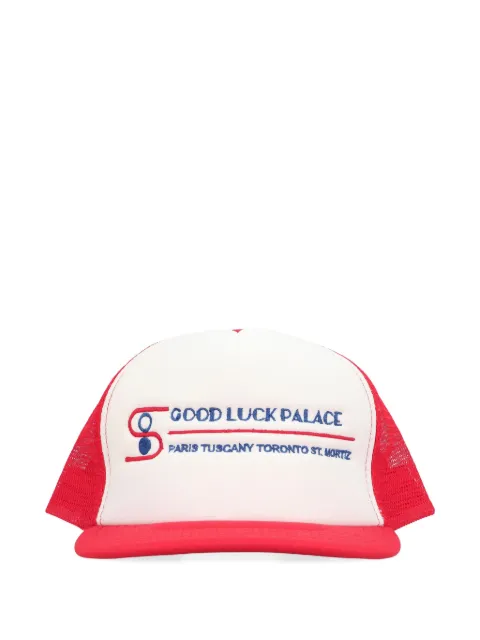 MR. SATURDAY embroidered trucker cap Red MSPS241702B