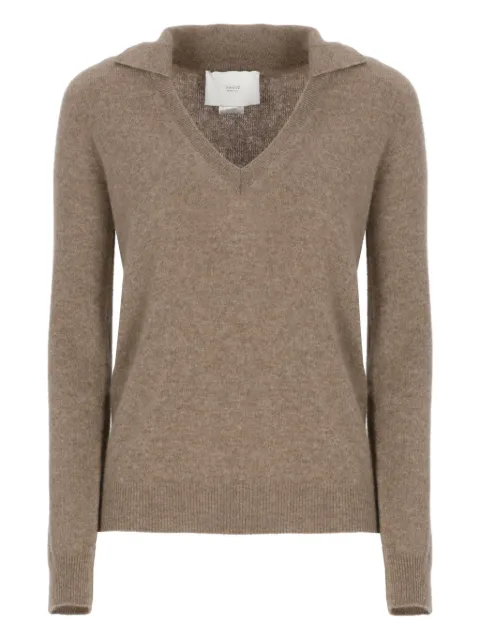 Vanisè V-neck collared polo shirt Neutrals 54623
