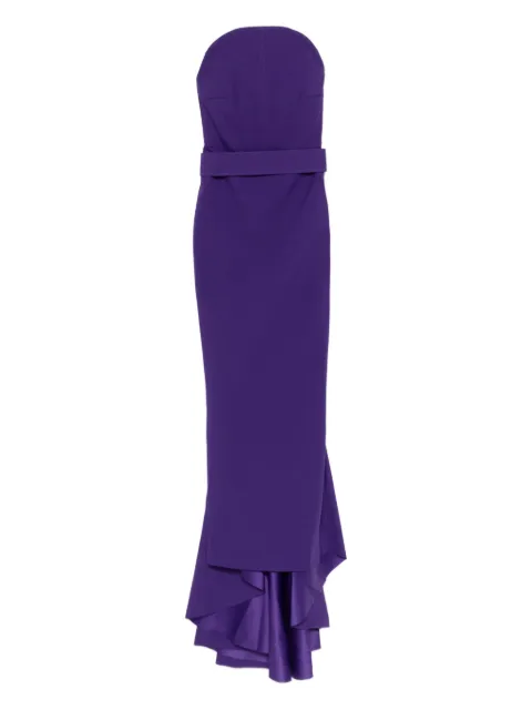 Solace London The Citra strapless maxi dress Purple OS45015