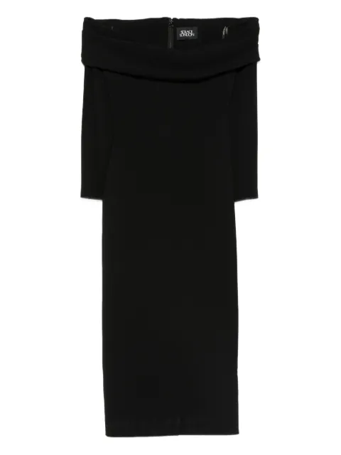 Solace London The Yuni off-shoulder midi dress Black OS45010