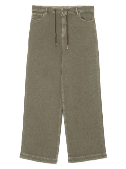 Golden Goose drawstring wide-leg jeans Green GWP02348P002079