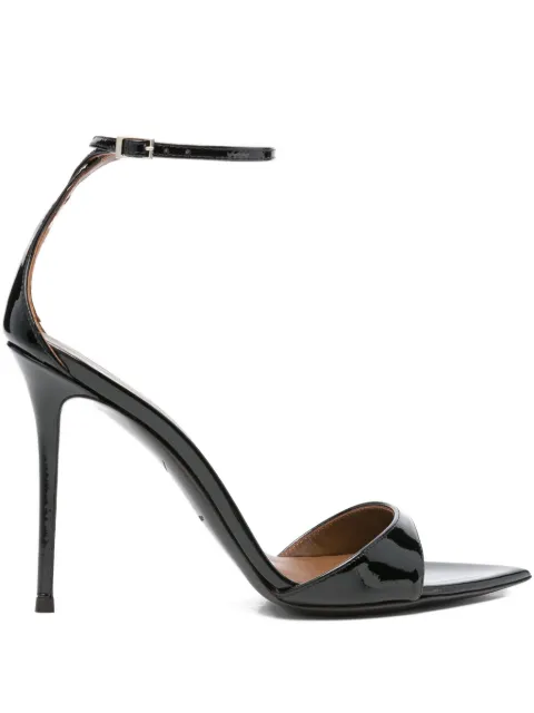 Giuseppe Zanotti 105mm Intriigo leather sandals Black I400005006
