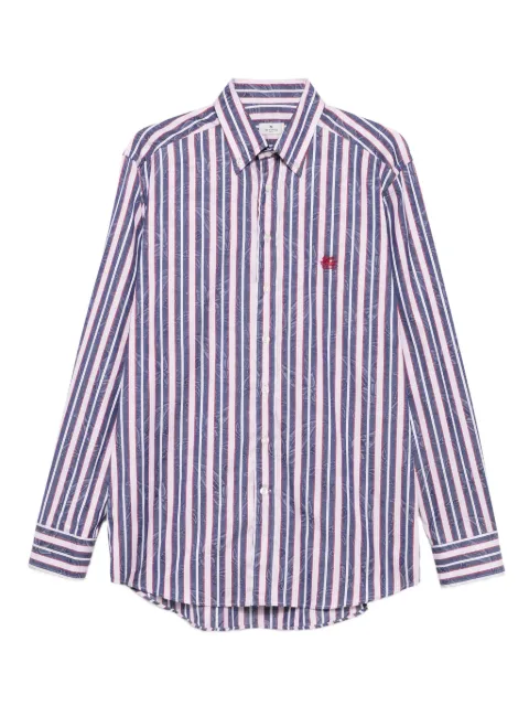 ETRO striped floral shirt Blue MRIB000499TJ5A3