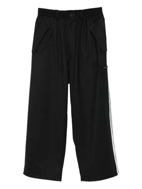 Y-3 side-stripe pocket track pants Black JX7275