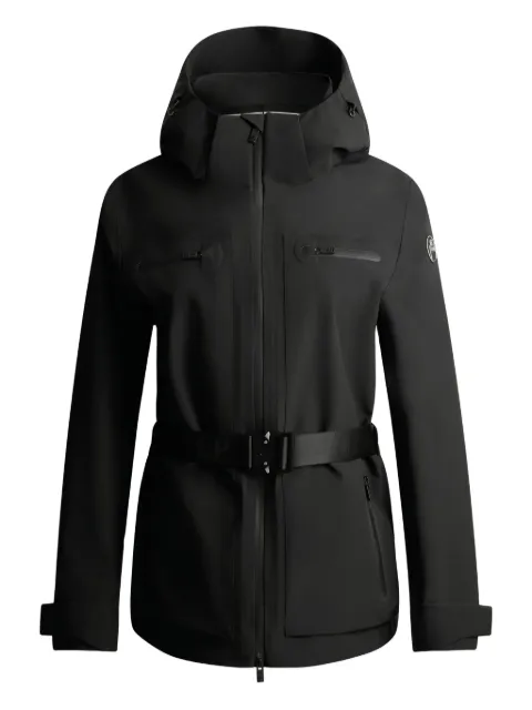 Fusalp detachable-hood belted ski jacket Black 25HI1010