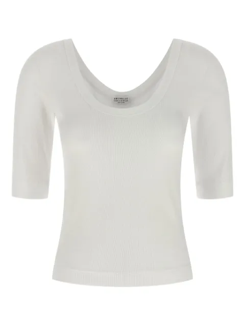Brunello Cucinelli scoop-neck T-shirt White M0TC8FX220C159
