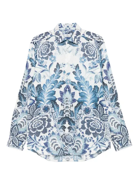 ETRO floral-print cotton shirt Blue MRIB000199SP5F2