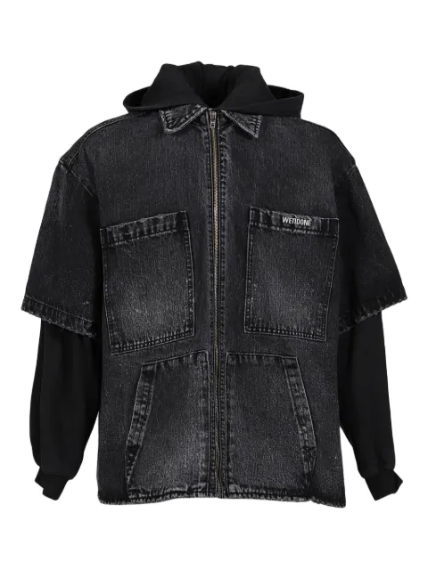 We11done double-layer denim jacket Black WDDJ225315MBK