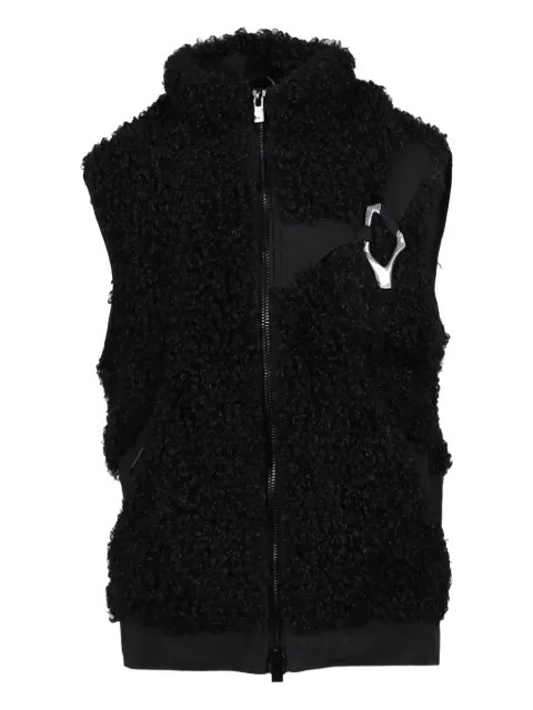 HELIOT EMIL Chiaroscuro fleece vest Black 25M03038BLK01