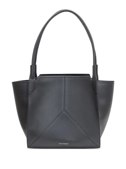 Victoria Beckham topstitched leather tote bag Black B325AAC006915A