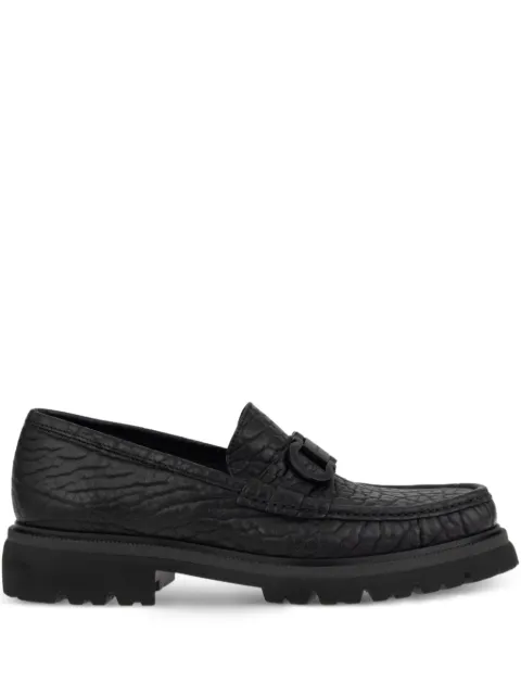 Ferragamo leather loafers Black 788878