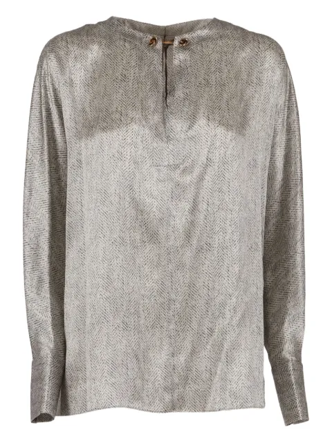 Antonelli chain-detail patterned top Neutrals BIGNEP1203241C