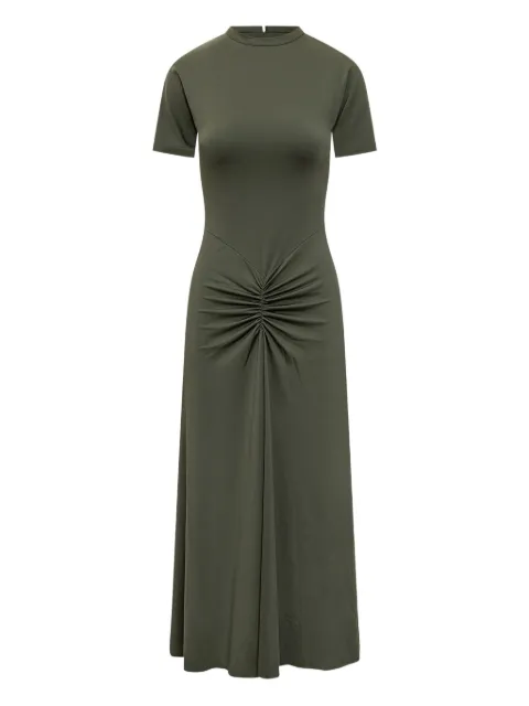 Victoria Beckham gathered midi dress Green 1325JDR006476A