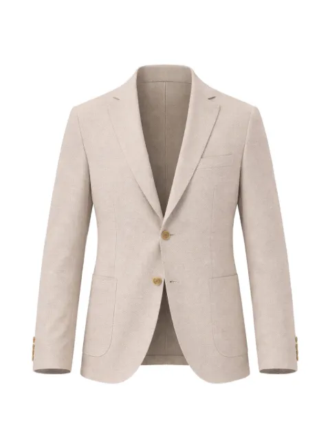 Maurizio Baldassari notched-lapel blazer Neutrals GIG30054SMTJW12