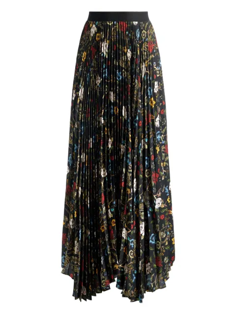 alice + olivia Katz pleated maxi skirt Black CC508P08307