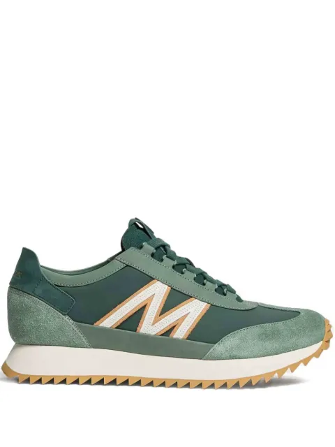 Moncler suede-panelled sneakers Green L209A4M00130M7280
