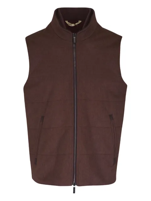 Maurizio Baldassari zip-up gilet Brown GLZ00068K0TWS86750