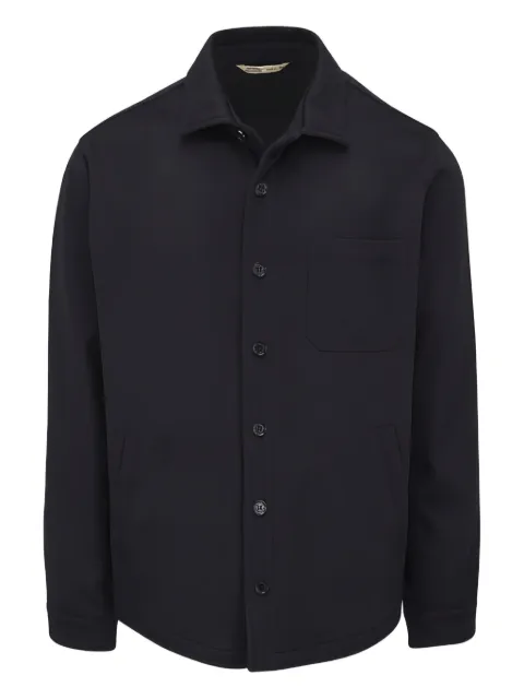 Maurizio Baldassari button-fastening patch-pocket shirt jacket Blue OVZ70014F2TWS86690