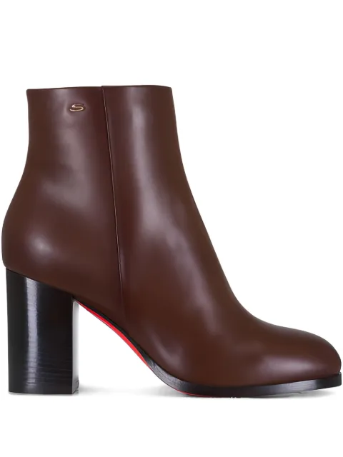 Santoni Gladys block-heel ankle boots Brown GLADYSBTDYLT50