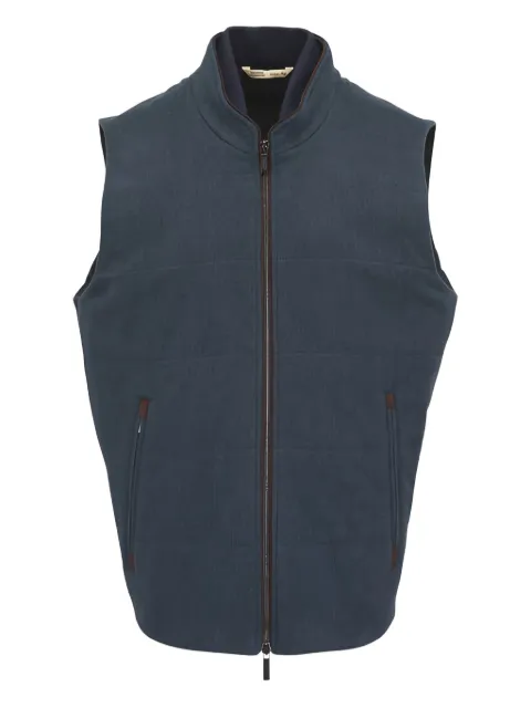 Maurizio Baldassari zip-fastening gilet Blue GLZ00068K0TWS86640
