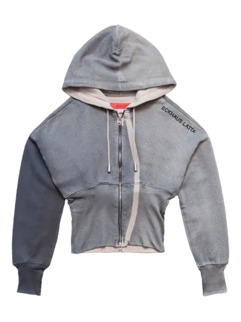 Eckhaus Latta Stadium Smog Snatched "Grey" hoodie Grey 4000ELPS25S
