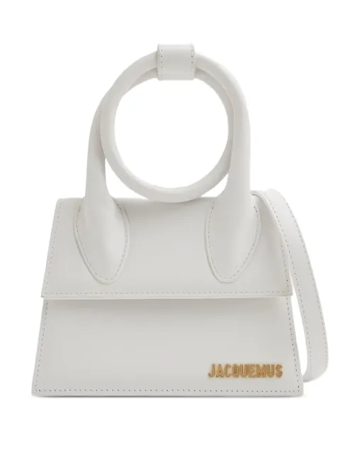Jacquemus the knot Chiquito tote bag White BAW00005BC01C01