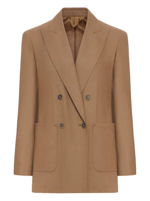 Max Mara double-breasted cashmere jacket Neutrals 2521046131600