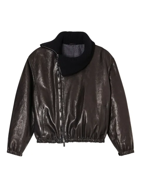 Giorgio Armani leather jacket Black GM002225AF20395UC001