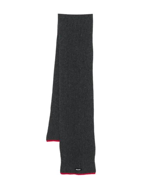 MSGM ribbed-knit scarf Grey 3942MDK03257985