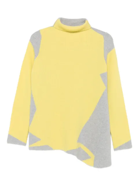 Cividini panelled wool sweater Grey D01705MLJWO020