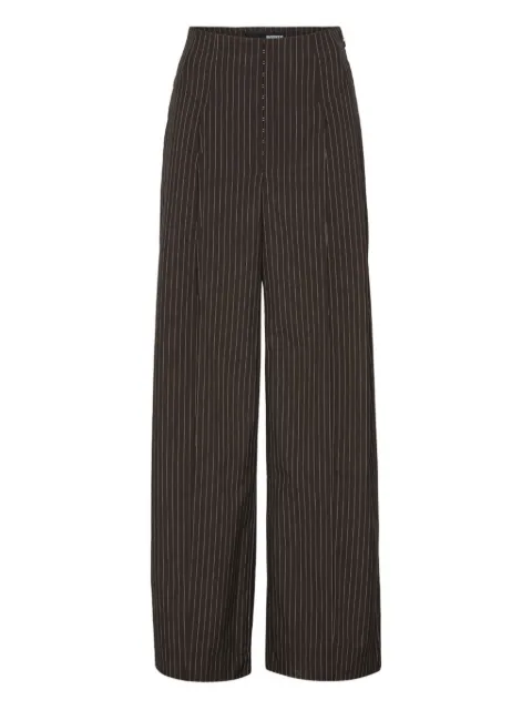 ROTATE BIRGER CHRISTENSEN pinstripe wide-leg trousers Brown 1146983065