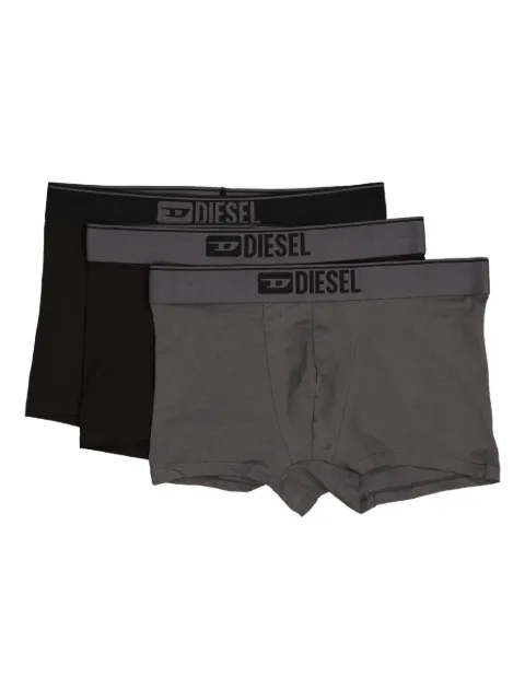Diesel logo-detail boxer shorts (pack of three) Grey 00ST3V0GDAC