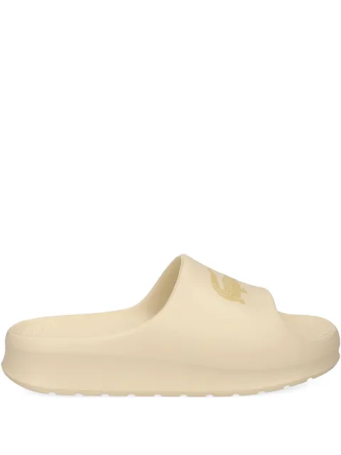 Lacoste crocodile-logo platform slides Neutrals 750CFA0023WN8