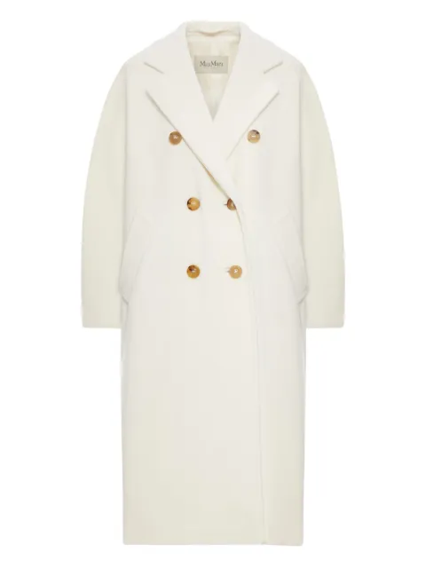 Max Mara Madame 101801 double-breasted wool coat White 2521018011600