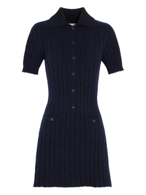 Barrie ribbed midi dress Blue C303419