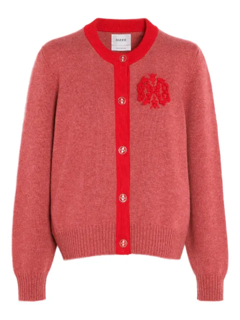 Barrie embroidered cashmere cardigan Red C299243