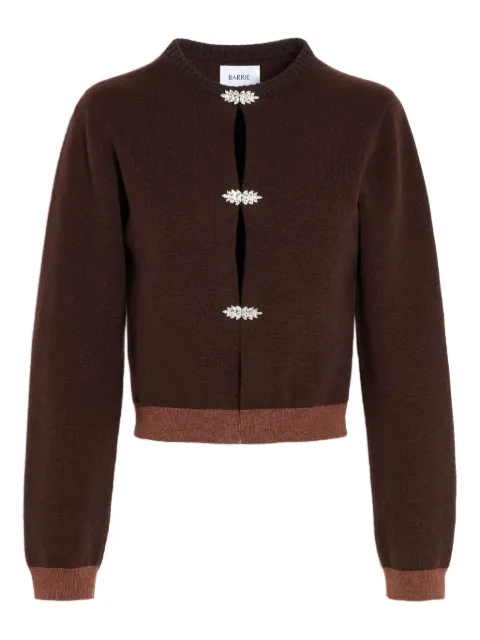 Barrie jewel-detail cashmere cardigan Brown C300244