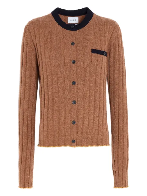 Barrie ribbed cardigan Brown C303245