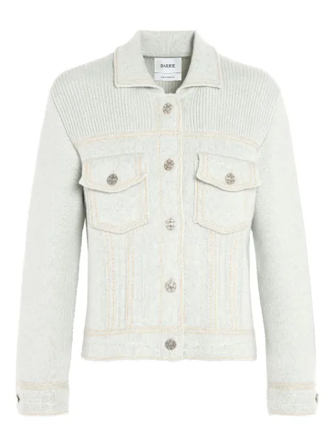 Barrie ribbed jacket Green C85220