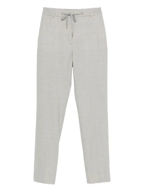 Eleventy drawstring-waist trousers Grey L80PANE01TES0F126