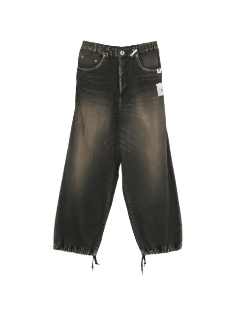 Maison MIHARA YASUHIRO drawstring light wide jeans Grey J16PT123