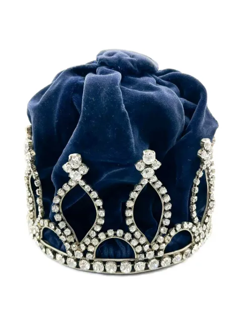 Jennifer Gibson Jewellery 1950s Paste Velvet crown Silver JGJCROWN