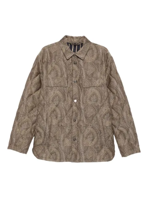 ETRO paisley-print shirt jacket Neutrals MRBA006499TJE50