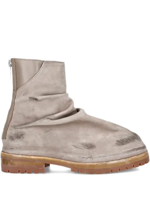 424 distressed leather boots Grey FF4MQ52BPPE002232