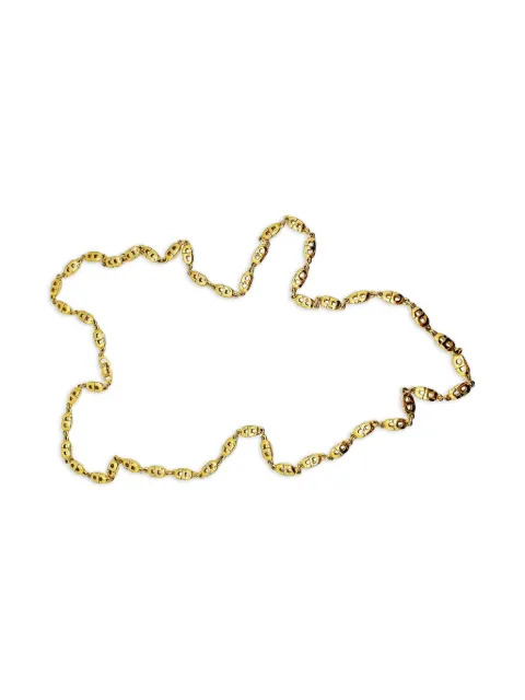 Christian Dior Pre-Owned 1980s CD-motif chain necklace Gold DIORMOTIFNKL