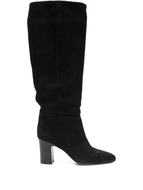 Paris Texas suede leather block-heel boots Black PX1683XV0EL