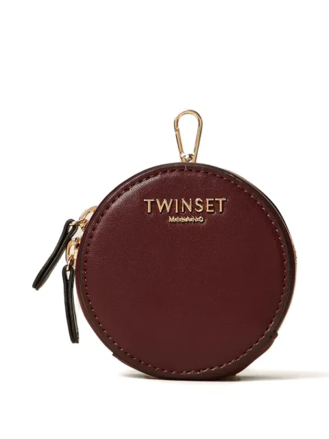 TWINSET logo-lettering coin pouch Red 252TL8042