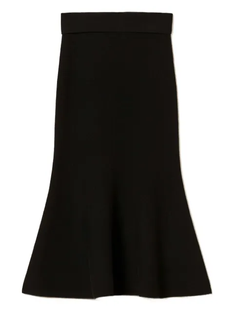 TWINSET knit flared midi skirt Black 252TP3412