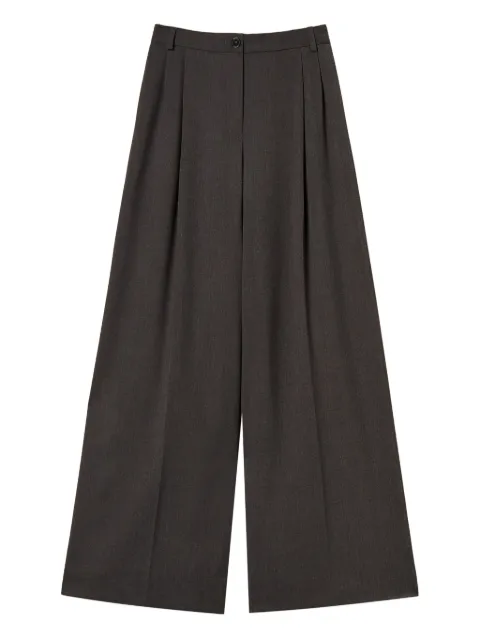 TWINSET pleated palazzo pants Grey 252TF2043